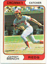 1974 Topps Baseball Cards      010      Johnny Bench
